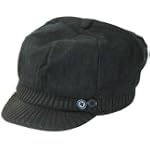 SAVE $10 - Black Gray Brown Wool Newsboy Cab Driver hat with 2 cute side buttons for WomenMedium to Large $19.95