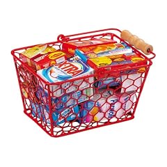 Trendline24 Metallkorb gef�llt Farbe: Rot f�r Kaufladen / Kaufmannsladen - inkl. samtweichem Trendline24 Zubeh�rtransportbeutel