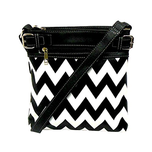 Chevron Crossbody Faux Leather Gun Concealment Bag