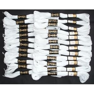 Box-of-24-White-Skeins-Anchor-Cotton-Thread-8m-Each-