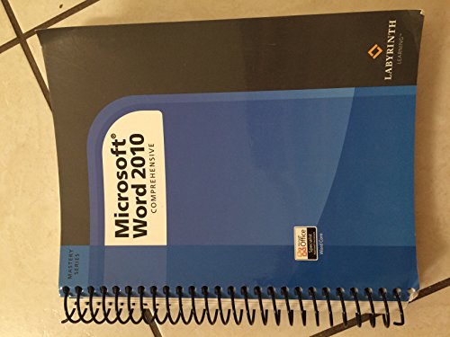 Microsoft Word 2010: Comprehensive