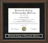 Kirksville College of Osteopathic Medicine (KCOM) Diploma Frame
