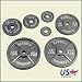 USA Sports Troy Barbell Gray Olympic Weight Plate (25-Pound)