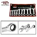 10-Piece Professional-Grade Chrome-Vanadium Stubby Gear Wrench Metric Set
