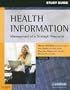 Student Study Guide for Health Information: Management of a Strategic Resource, 3e