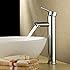 Ouku&reg; Single Handle Contemporary Bathroom Lavatory Vanity Vessel Sink Faucet Chrome Tall Spout Deck Mount Bathtub Faucet Mixer Taps Cheap Discount Unique Designer Plumbing Fixtures Single Hole Faucet