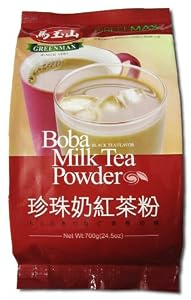 Greenmax - Boba Milk Tea Powder - Black Tea Flavor 245 Oz by Mayushan Foods Co. Ltd.