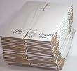 25 White Corrugated Cardboard Shipping Boxes 6"x6"x6"