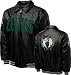 Boston Celtics Faux Leather Full-Zip Varsity Jacket