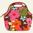 Built Gourmet Getaway Neoprene Lunch Bag, French Bull Shadow Flower