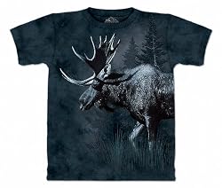 The Mountain Moose T-Shirt 100% Cotton Short Sleeve Shirt