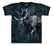 The Mountain Moose T-Shirt 100% Cotton Short Sleeve Shirt