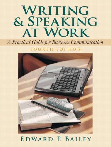 Writing and Speaking at Work: A Practical Guide
