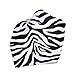 Vesuvio Napoli White Zebra Design Hankerchief Pocket Square Hanky Men's Handkerchiefs