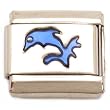 Enamel Dolphin Italian Charm Stainless Steel 9mm