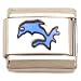 Enamel Dolphin Italian Charm Stainless Steel 9mm