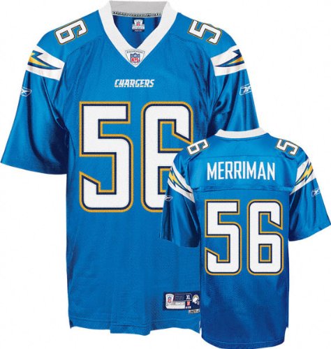 Shawne Merriman EQT Jersey - San Diego Chargers Jerseys (Light Blue) L