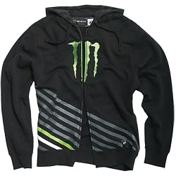 One Industries Monster Vertical Men's Hoody Zip Fashion Sweatshirt - Black