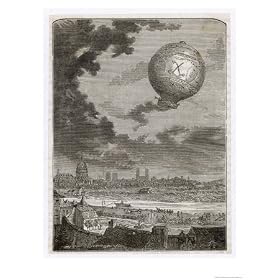 First Manned Flight by Pilatre De Rozier and D'Arlandes in ...