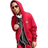 Champion Zip Hoodie Red Large