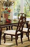 Set of 2 Dining Chairs Brown Finish