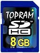Topram 8GB Class 6 SDHC SD Flash Memory Card for NIKON SLR D40 D60 D80 D90