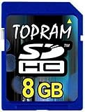 Topram 8GB Class 6 SDHC SD Flash Memory Card for NIKON SLR D40 D60 D80 D90