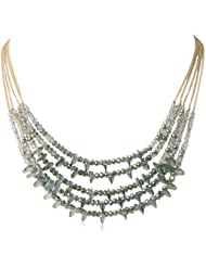 Kenneth Cole New York "Woven" Faceted Bead Multi-Row Necklace, 19"