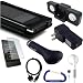 Premium Black Microsoft Zune HD 16 / 32 Faux Leather Case, USB Data Sync Charging Cable, USB Car Charger, USB Wall / Travel Charger, Screen Protector, Earphones, Cube Foldable Speaker Dock, and Free Carabiner Key Chain