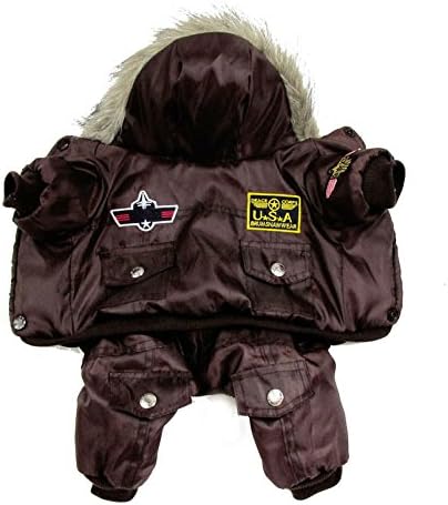 PoodleHouse Pet Costume USA Air Uniform Style Dog Jumpsuits/Overalls/Outfits Medium