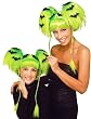 Batty Witch Green Costume Wig