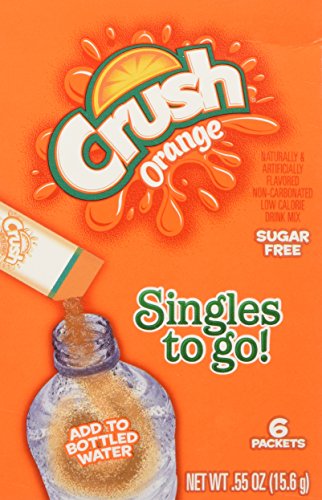 Orange Crush Sugar Free Singles to Go ! Box of 6 Packets