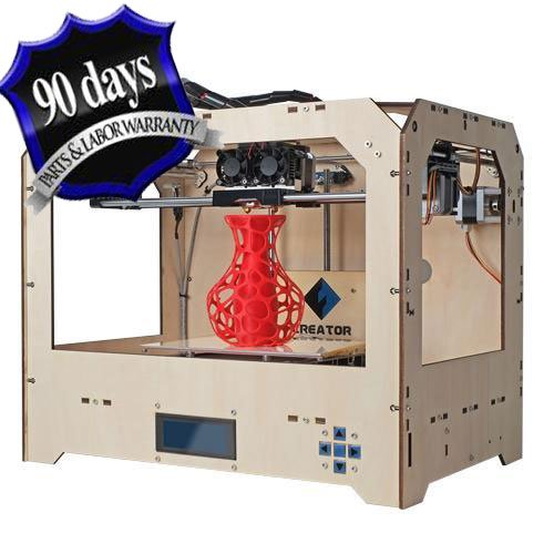 Creator 3D Printer (Wood Case) + FREE 90 Day Warranty