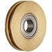 Dynaroll Miniature Precision Motion Control Brass Pulley with Ball Bearing, Double Shielded, Stainless Steel