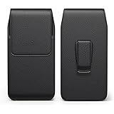 Apple iPhone 5 / 5s /5c Premium Vertical Pouch Carrying Case Belt Clip Holster Fits with Otterbox Commuter / Defender Case on / Lifeproof Case on