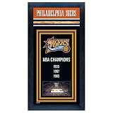Philadelphia 76ers NBA Champions Framed Wall Art