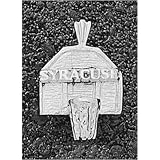 LogoArt Syracuse Orange Sterling Silver Backboard Pendant