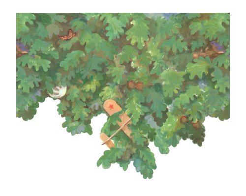 York Wallcoverings Friends Forever JE3752B My Club House Pre-Pasted Wallpaper Border, Tree Top