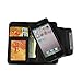 Black Detachable PU Leather Wallet Card Case & Back Cover With Detachable Hand Strap Wristlet and Card Slot Holder For Apple iphone 5 / 5S