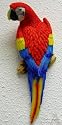 Parrot Mccaw Wall Mount Indoor Outdoor Statue Set