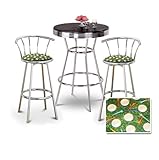 IMAGE OF Chrome Bar Table & 2 Chrome 29