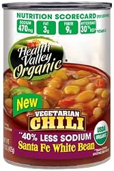 Health Valley Organic Chili Santa Fe White Bean, 15 Ounce Cans (Pack of 12)