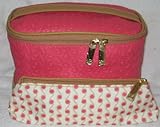 Estee Lauder Pink Train Case and Makeup Bag Set