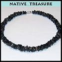 Puka Shell Necklace Dark Chips Surfer Beach Choker