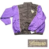 Minnesota Vikings Team Fan Windbreaker Jacket Size Large L