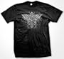 Winged Skull Cross T-shirt, Men's Old School Tattoo Shirts