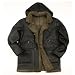 Men's Hooded Shearling Parka Coat