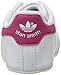 adidas Originals Baby Stan Smith Running Shoe, White/White/Bold Pink, 2 US Unisex Infant