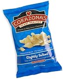 CORAZONAS Heart Healthy Slightly Salted Potato Chips, 6-Ounce Bags (Pack of 12)