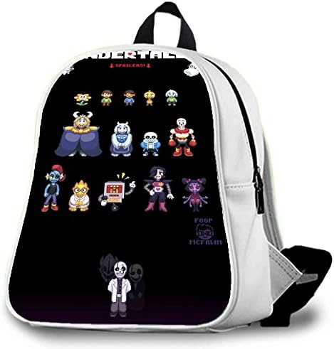 Undertale Sprites School Bag / Color White / Size Medium